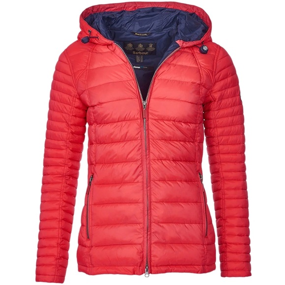 Barbour Red Quilted Jacket - Picture 1 of 9